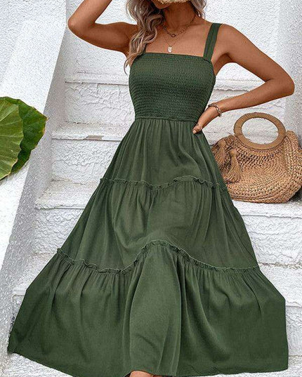 Chic Strapless Twist-Front Dress in Timeless Solid Hue