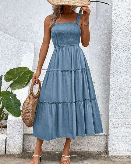 Chic Strapless Twist-Front Dress in Timeless Solid Hue