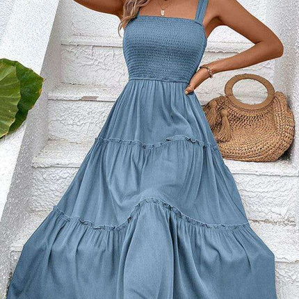 Chic Strapless Twist-Front Dress in Timeless Solid Hue