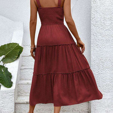 Chic Strapless Twist-Front Dress in Timeless Solid Hue