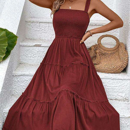 Chic Strapless Twist-Front Dress in Timeless Solid Hue