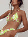 Groovy Chic Tie-Dye Split Bikini - Small Fresh Swimsuit