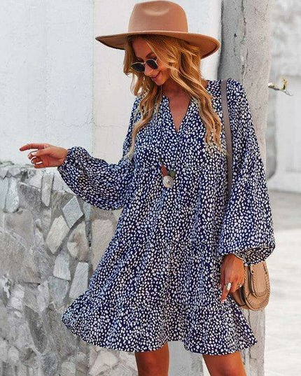 Chic Leopard Print Long Sleeve Dress - Perfect for Every Occasion