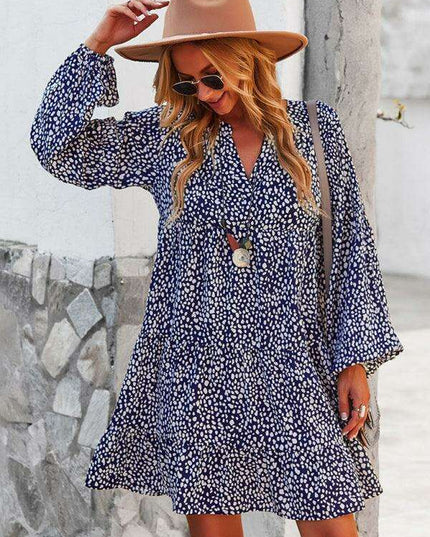 Chic Leopard Print Long Sleeve Dress - Perfect for Every Occasion