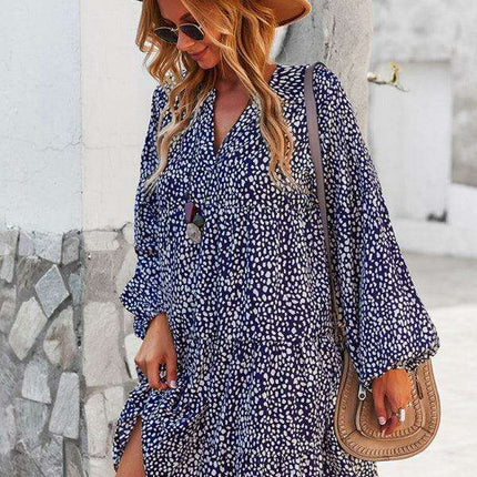 Chic Leopard Print Long Sleeve Dress - Perfect for Every Occasion