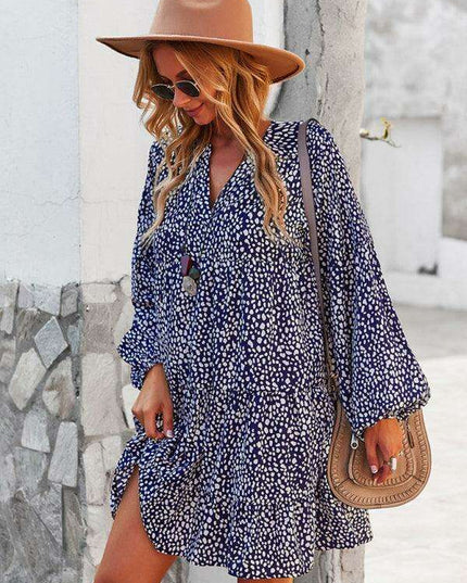 Chic Leopard Print Long Sleeve Dress - Perfect for Every Occasion