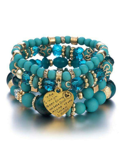 Bohemian Chic Crystal Beaded Bracelet - Elevate Your Style with Artistic Flair