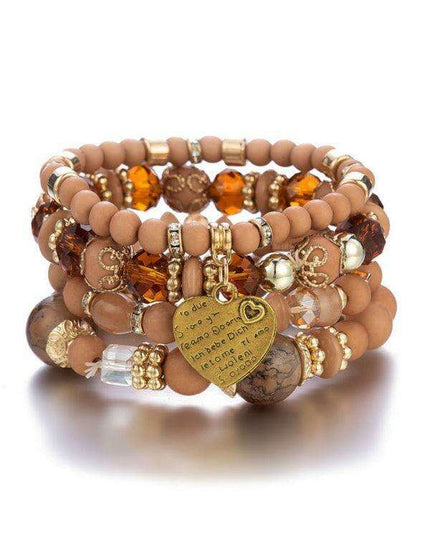 Bohemian Chic Crystal Beaded Bracelet - Elevate Your Style with Artistic Flair