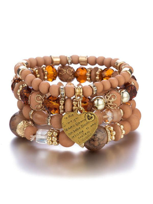 Bohemian Chic Crystal Beaded Bracelet - Elevate Your Style with Artistic Flair