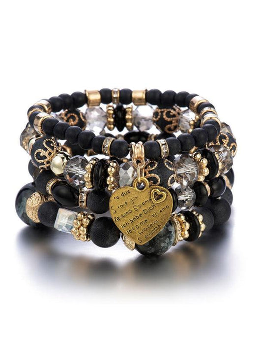 Bohemian Chic Crystal Beaded Bracelet - Elevate Your Style with Artistic Flair