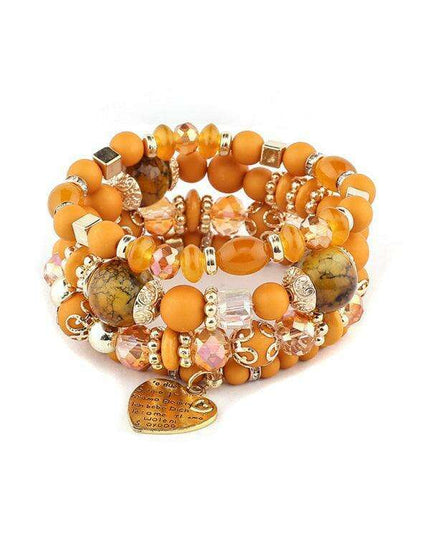Bohemian Chic Crystal Beaded Bracelet - Elevate Your Style with Artistic Flair