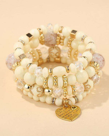 Bohemian Chic Crystal Beaded Bracelet - Elevate Your Style with Artistic Flair