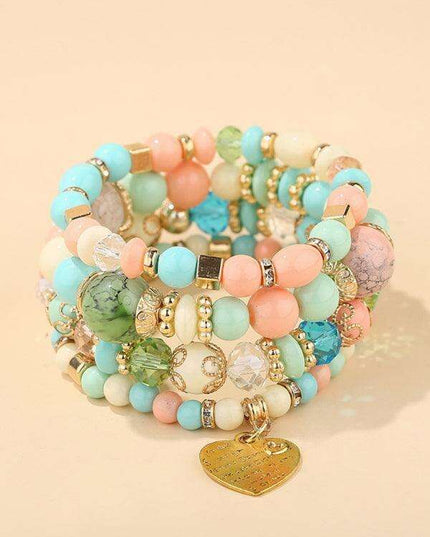 Bohemian Chic Crystal Beaded Bracelet - Elevate Your Style with Artistic Flair