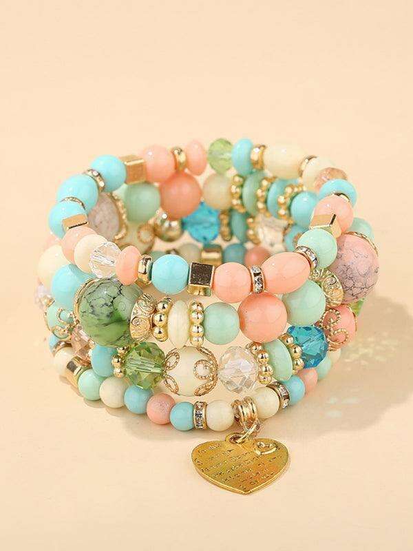 Bohemian Chic Crystal Beaded Bracelet - Elevate Your Style with Artistic Flair
