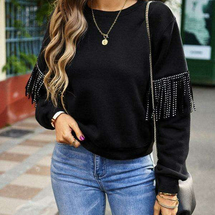 Essential Elegance Women's Long Sleeve Knit Top for Everyday Comfort