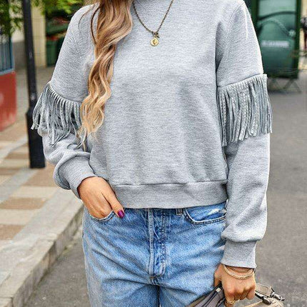 Essential Elegance Women's Long Sleeve Knit Top for Everyday Comfort