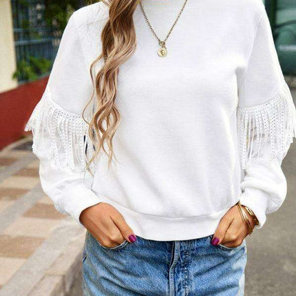 Essential Elegance Women's Long Sleeve Knit Top for Everyday Comfort