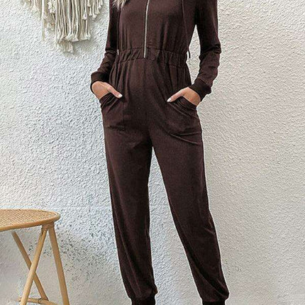 Elegant Solid Color Jumpsuit for Women - A Timeless Addition to Your Wardrobe