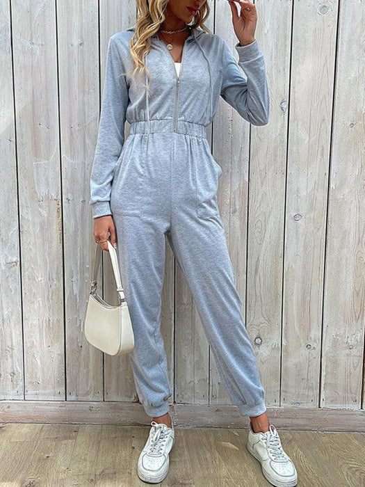 Effortlessly Stylish Women's Solid Color Jumpsuit for All Occasions