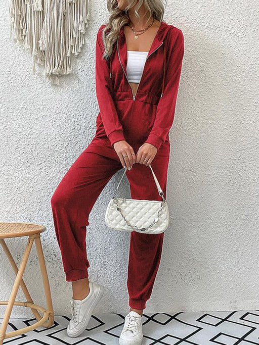 Effortless Chic Women's Solid Color Jumpsuit for Versatile Style