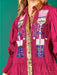 Holiday Festive Sequin Lapel Dress for Joyful Celebrations