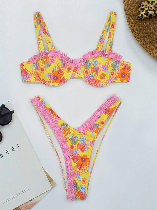 Floral Lace Bikini Set: Versatile Swimwear for Every Occasion