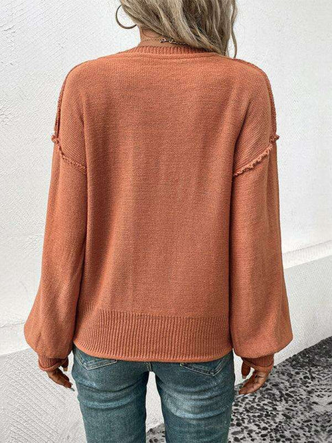Trendy Women’s Acrylic Knit Pullover Sweater