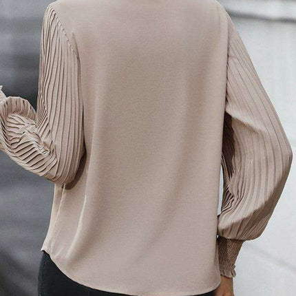 Elegant V-Neck Long Sleeve Blouse for Women - Timeless Style