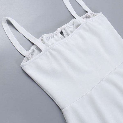 Chic Allure Ensemble: Sling Strap Top and Flirty Skirt in Bold Hue