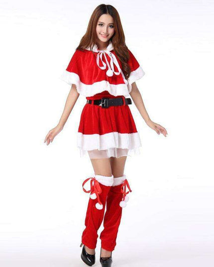 Joyful Holiday Women's Costume Set for Christmas Celebrations