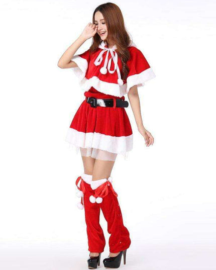 Joyful Holiday Women's Costume Set for Christmas Celebrations