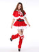 Christmas Cheer Women's Festive Costume Set for Holiday Festivities