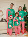 Santa Claus Cartoon Letter Family Christmas Pajama Set for Festive Comfort