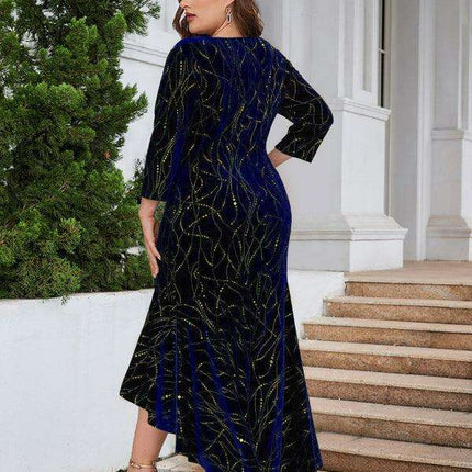 Elegant Velvet Mermaid Gown for Spring and Summer Celebrations