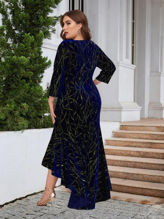 Velvet Mermaid Maxi Dress - Exquisite Style for Spring-Summer Events