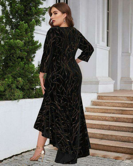 Elegant Velvet Mermaid Gown for Spring and Summer Celebrations