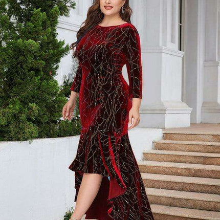 Elegant Velvet Mermaid Gown for Spring and Summer Celebrations