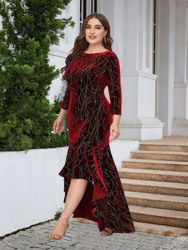 Elegant Velvet Mermaid Gown for Spring and Summer Celebrations