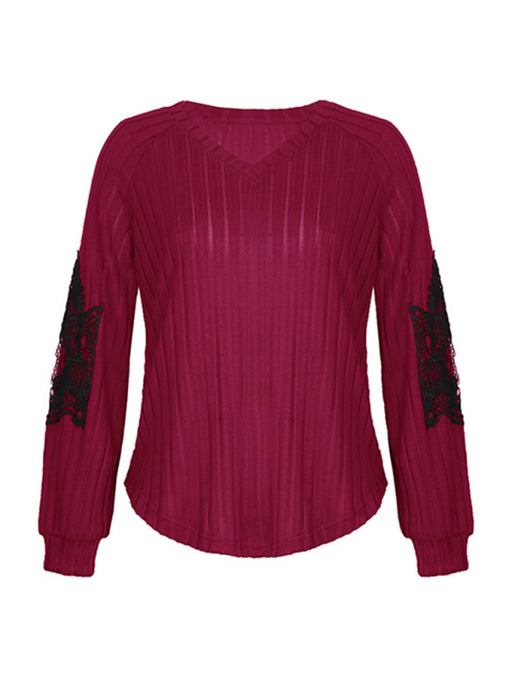 Cozy Solid Knit Women's Sweater Top for Effortless Elegance