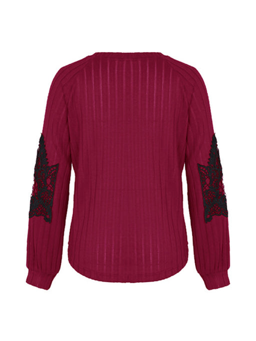 Effortless Sophistication: Stylish Knit Sweater Top for Women