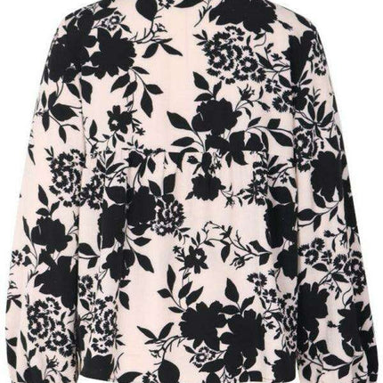 Colorful Lace-Up V-Neck Blouse - A Wardrobe Essential for Women