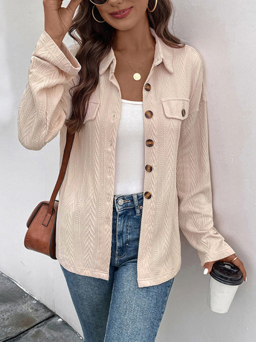 Colorful Women's Casual Lapel Cardigan Jacket for Effortless Vibrancy