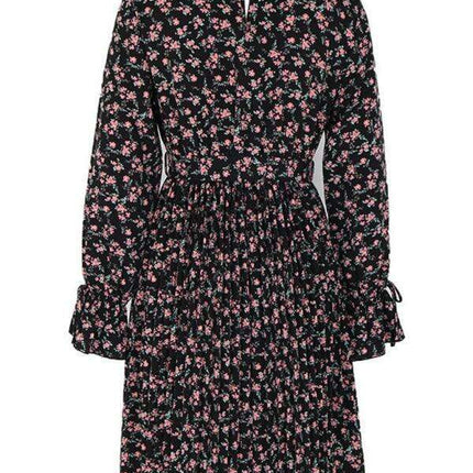 Floral Elegance Long Sleeve Dress - Effortless Year-Round Chic