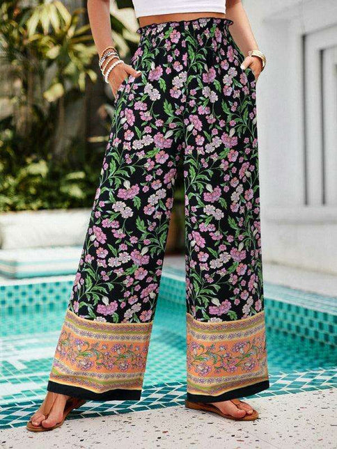 Floral Elegance Viscose Trousers: Effortless Style Meets Ultimate Comfort