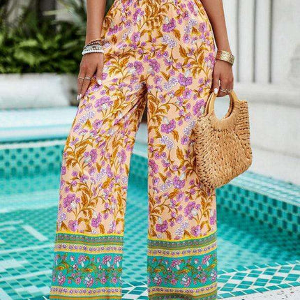 Floral Elegance Viscose Trousers: Effortless Style Meets Ultimate Comfort