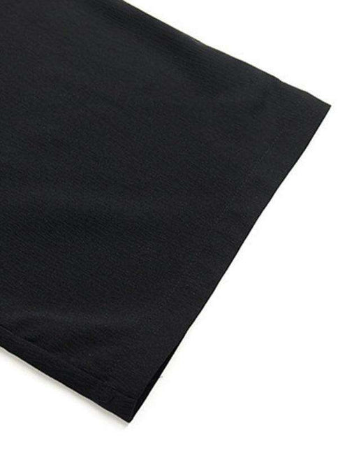 Chic Women's Elastic Waist Wide Leg Trousers with Functional Pockets