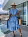 Effortless Elegance: Solid Color Round Neck Dress for Versatile Style