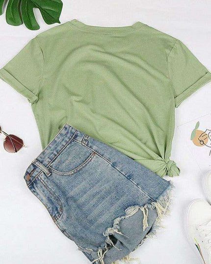 Colorful Valentine's Day Women's Casual T-Shirt - Fun and Fashionable