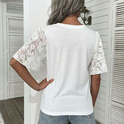 Heartwarming Style Women's Lightweight Heart Print Tee for Valentine's Day