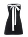 Sensual Bow Bandeau Dress Set with Hip Shorts - Sophisticated and Alluring